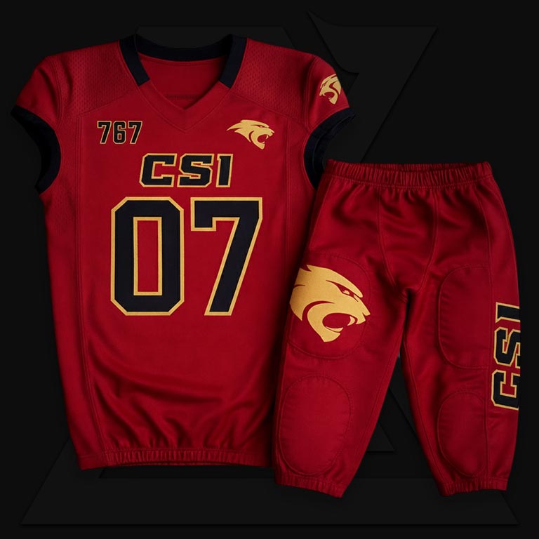 American football game kits manufacturing